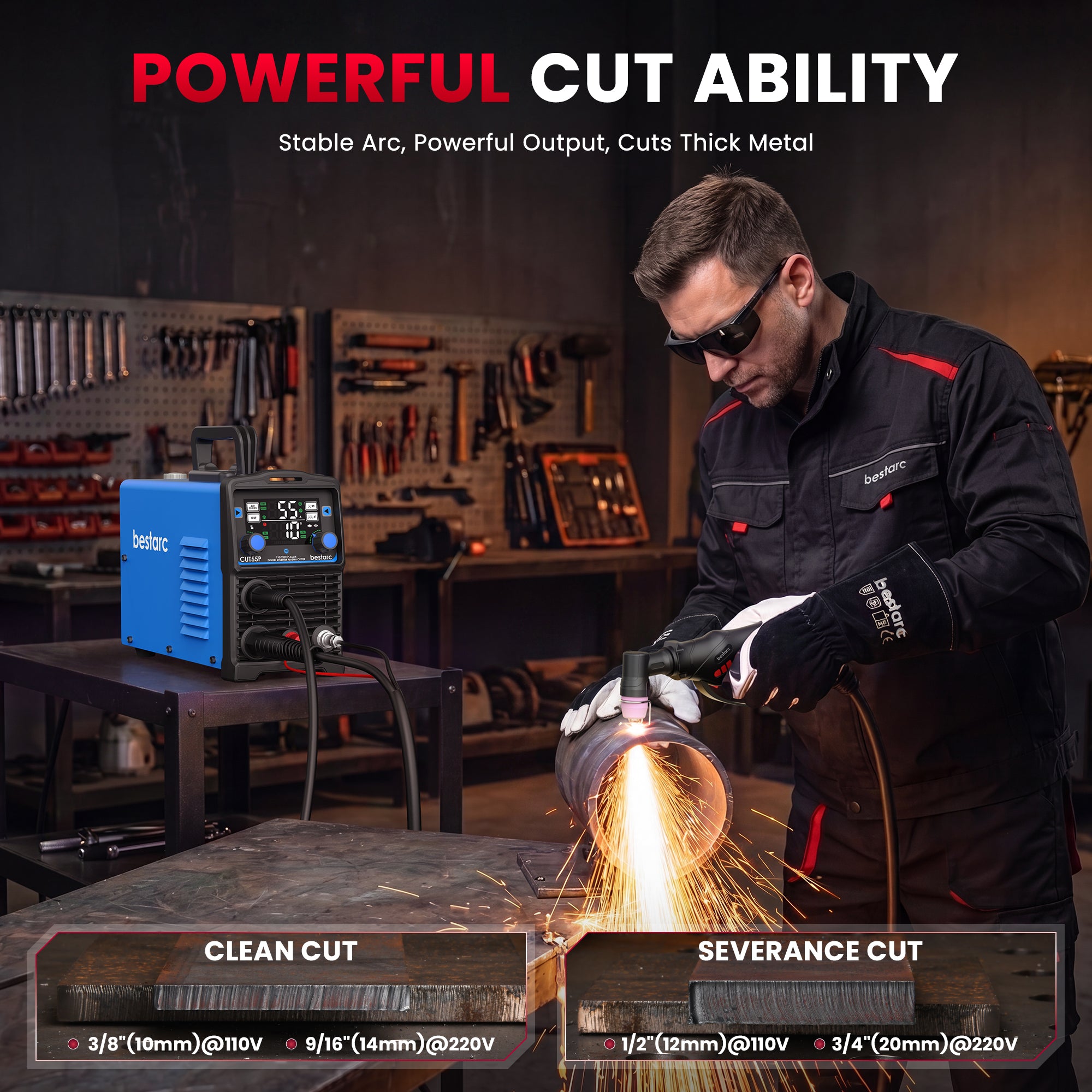 bestarc 55A CUT55P Pilot Arc Plasma Cutter – BESTARC
