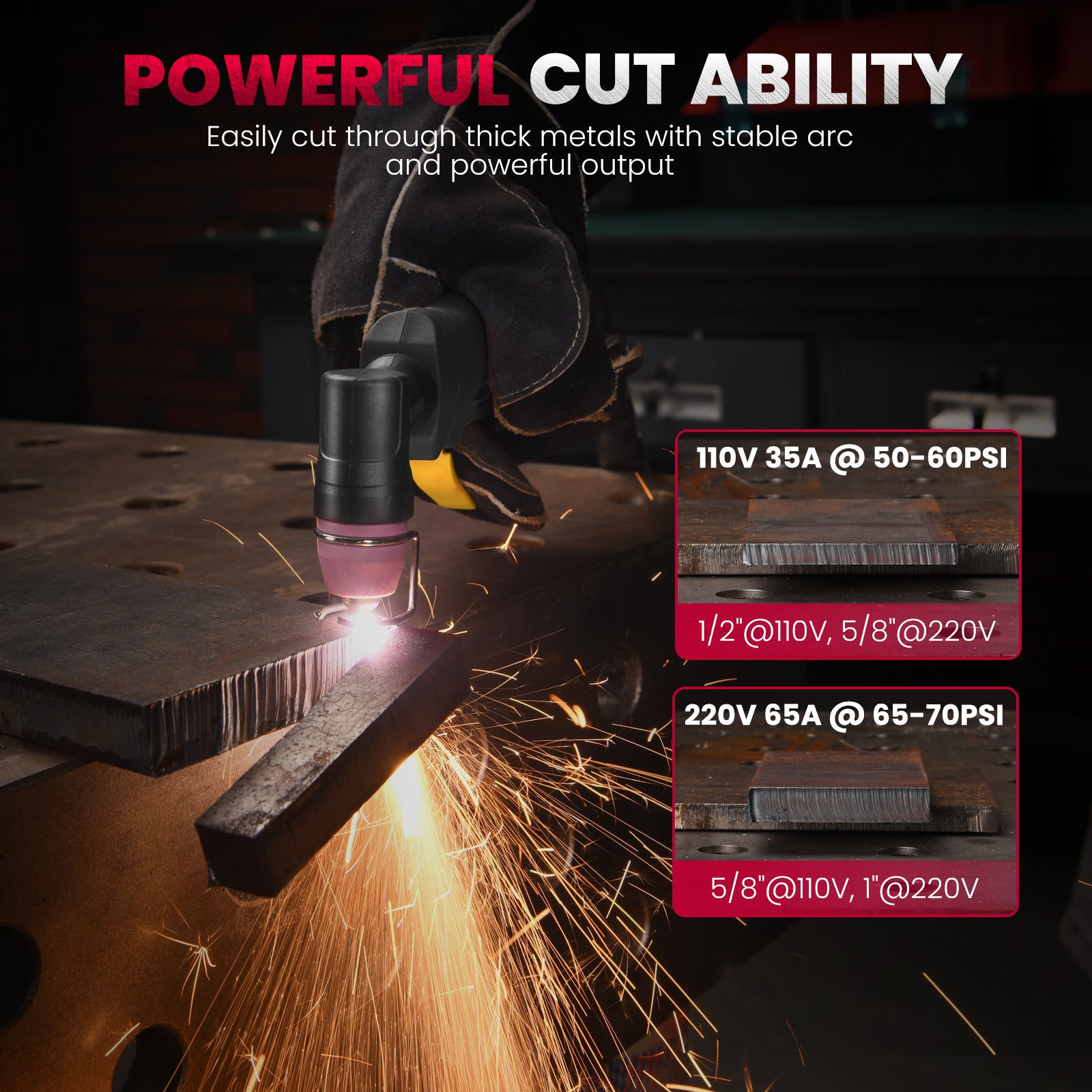bestarc BTC650DP 10GEN Pilot Arc Plasma Cutter 110/220V Dual