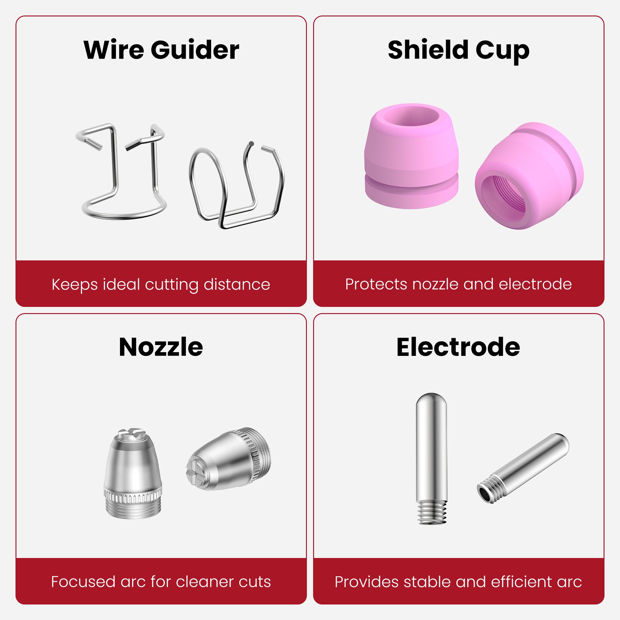 Bestarc AG60P Plasma Cutter Consumables Kit - 40PCS – BESTARC