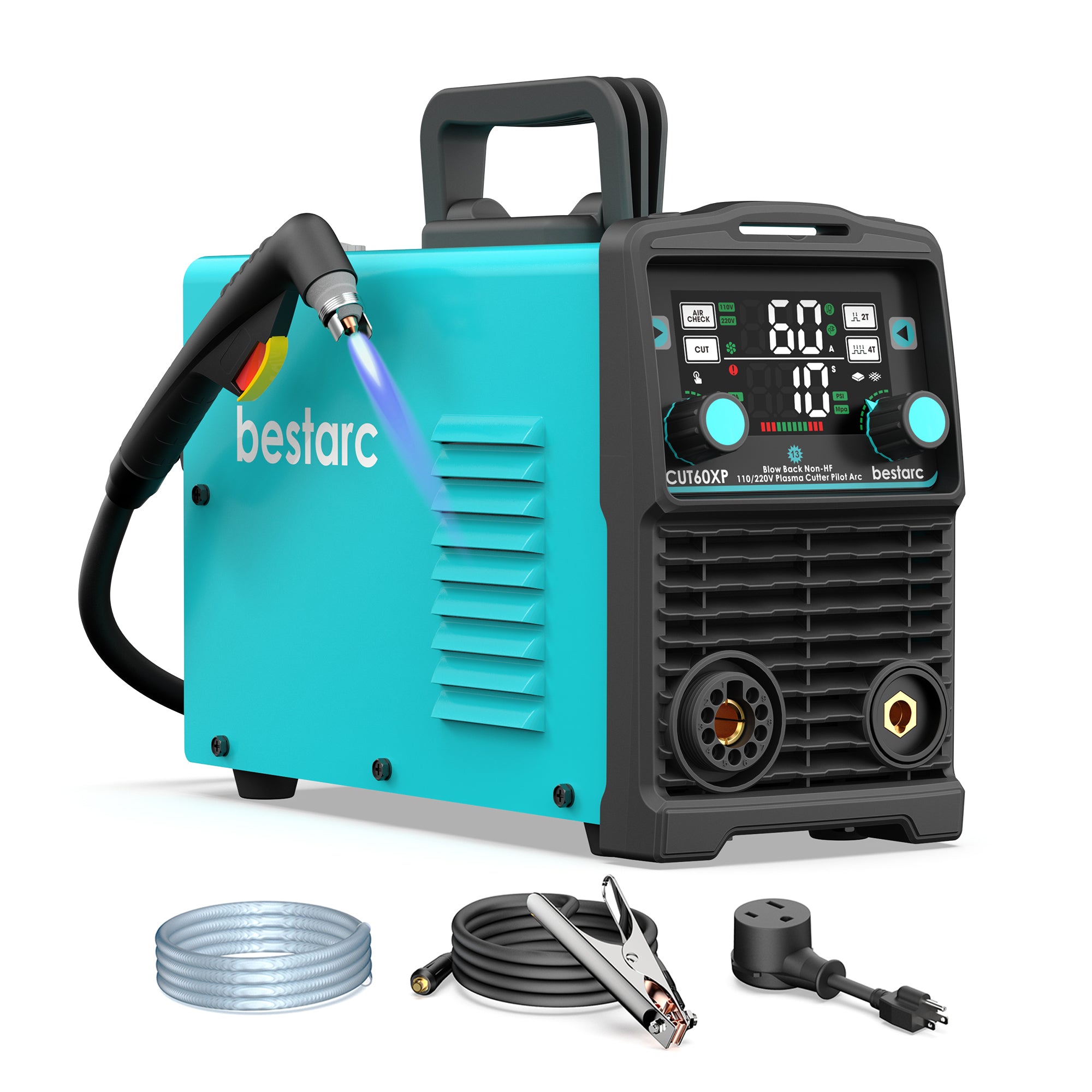 bestarc CUT60XP 60A Non-HF Pilot Arc Plasma Cutter 110/220V Dual