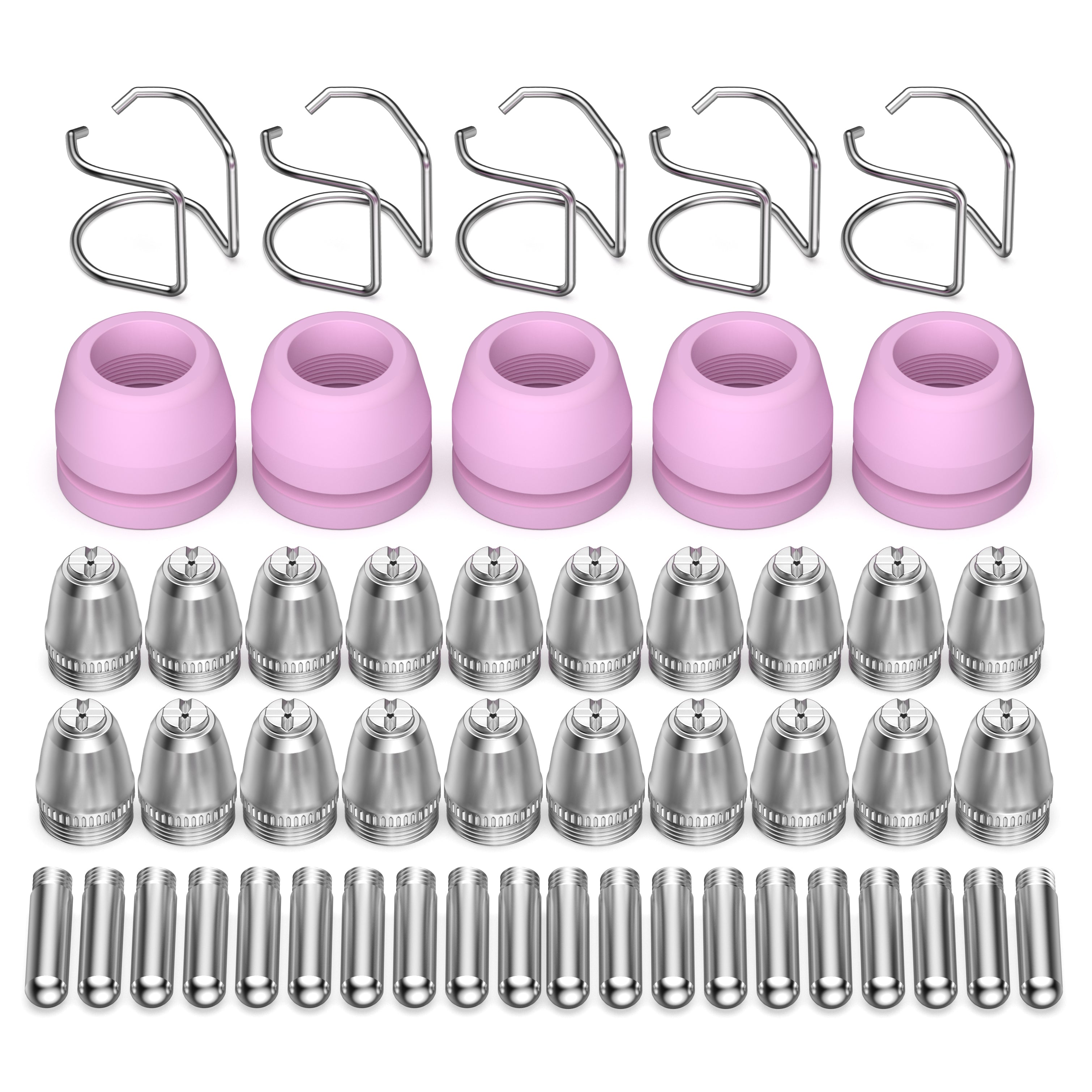 KERUE SG-55 AG-60 WSD-60 Plasmasnijder Snijbrander Tip Nozzles Verbruiksartikelen Kit .045 24PCS KERUE SG-55 AG-60 WSD-60 Plasmasnijder Snijbrander Tip Nozzles Verbruiksartikelen Kit .045 24PCS