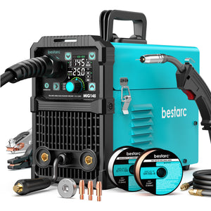 bestarc MIG145 9GEN Gas MIG/Gasless MIG/Lift TIG/Stick 3 en 1 Soldador MIG 