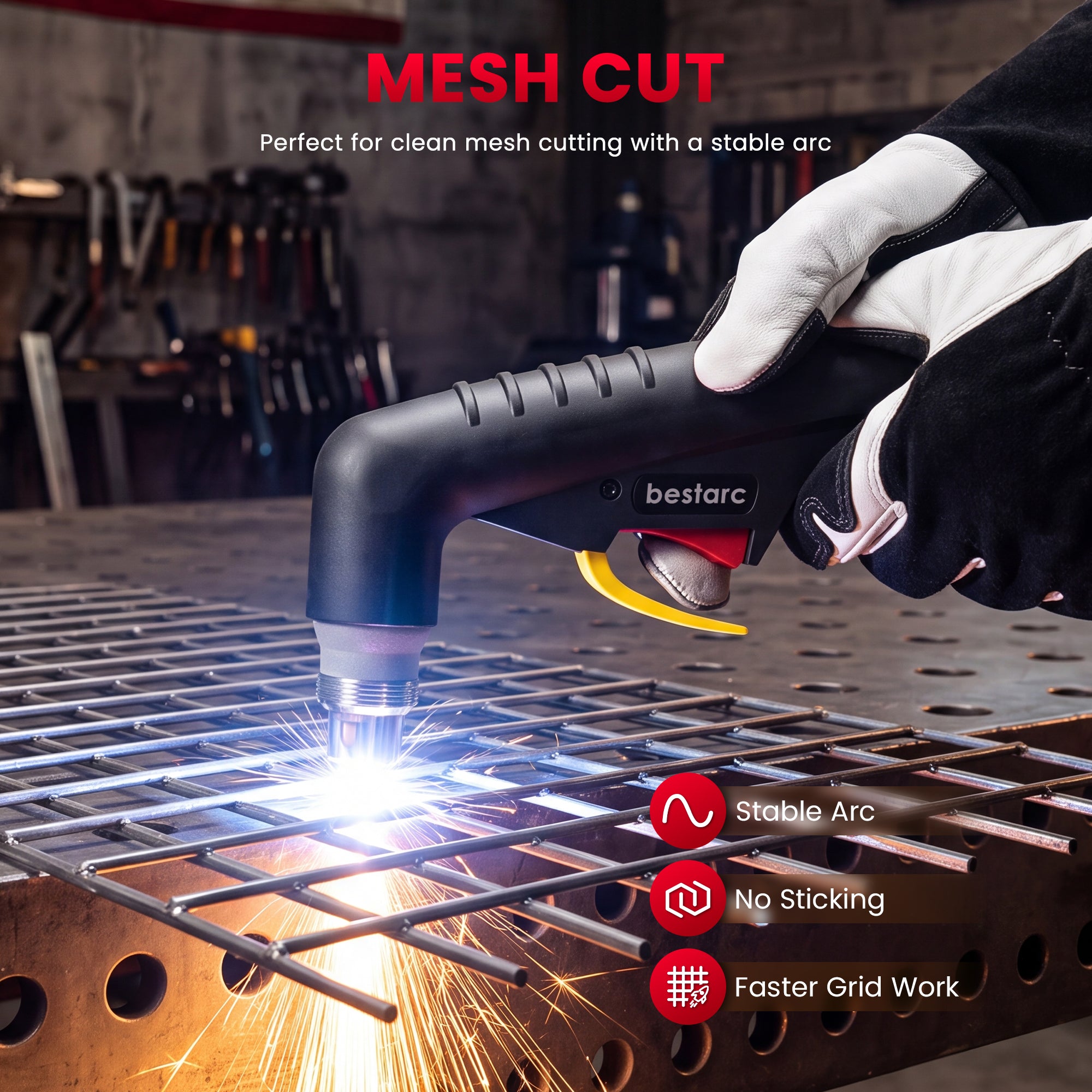 110V/220V Dual Voltage Non-HF CNC Plasma Cutter, 80A Blow Back