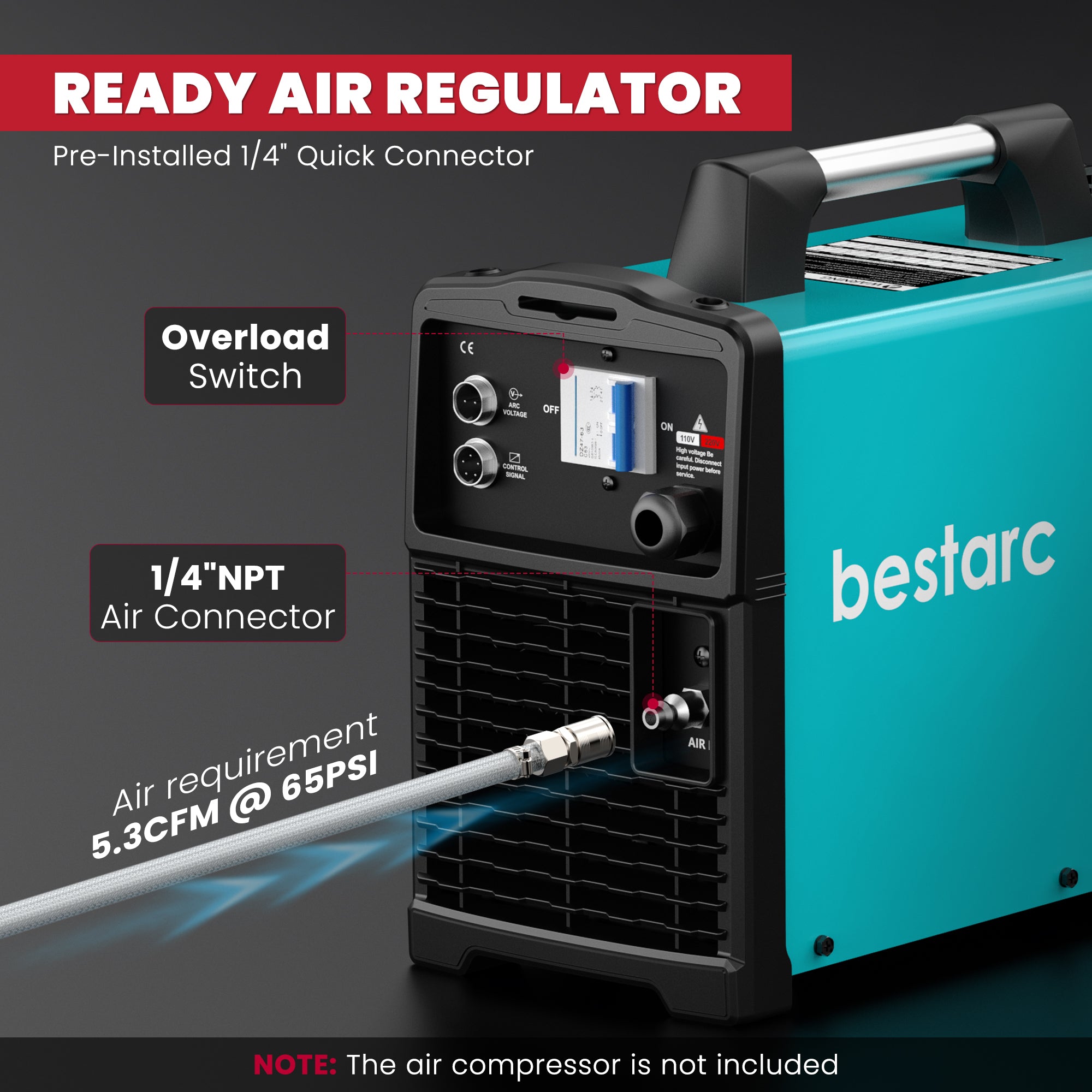 bestarc 65A Non-HF CNC Plasma Cutter BTC650XP 11GEN 110/220V Dual