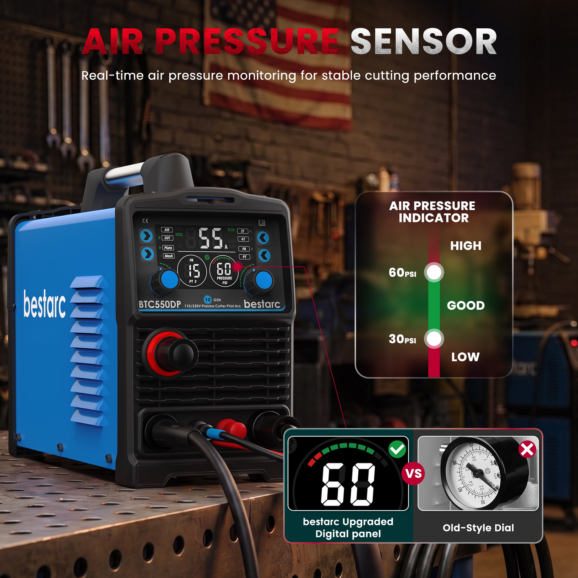 bestarc BTC550DP 12GEN Non-Touch Pilot Arc Plasma Cutter – BESTARC