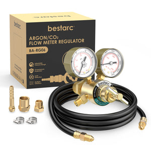 CGA580 Argon CO2 Gas Regulator with 9.8FT Hose