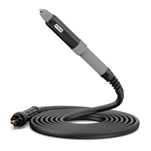Torche de découpe plasma CNC, torche de découpe plasma à arc pilote non HF droite IPTM60 IPTM80 20 pi/32 pi