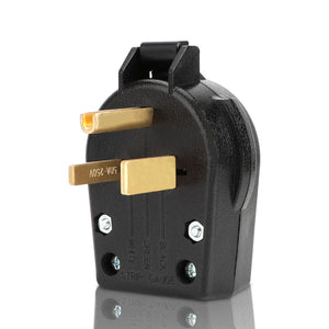 Prise d'alimentation 50 A NEMA 6-50P, 50 A, 250 V, homologuée UL (3P NEMA 6-50P) 