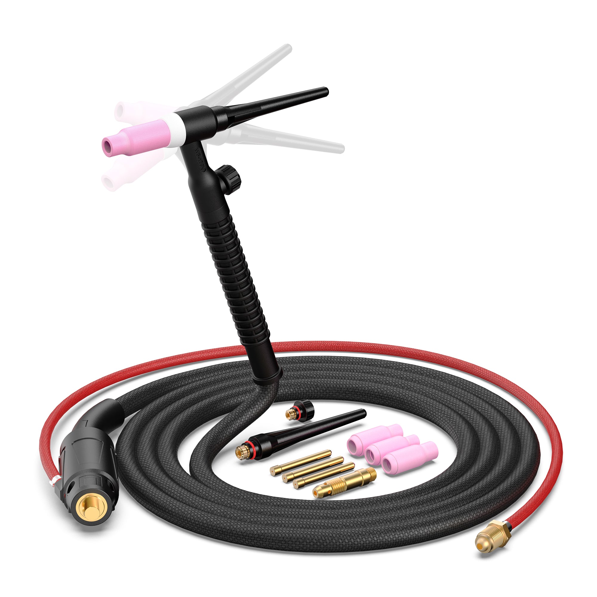 Argon Torch Plug In Argon Air Cooled Lift TIG Torch Flexible Tig Torch 13FT WP-17FV with G ...