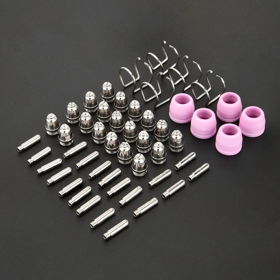 bestarc plasma cutting consumables kit with multiple nozzles, electrodes and torch accessories